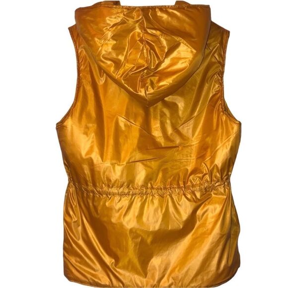 MARC NEW YORK Women’s Jacket Sleeveless Vest Quilted Yellow Gold Hooded Size s… - Picture 5 of 8